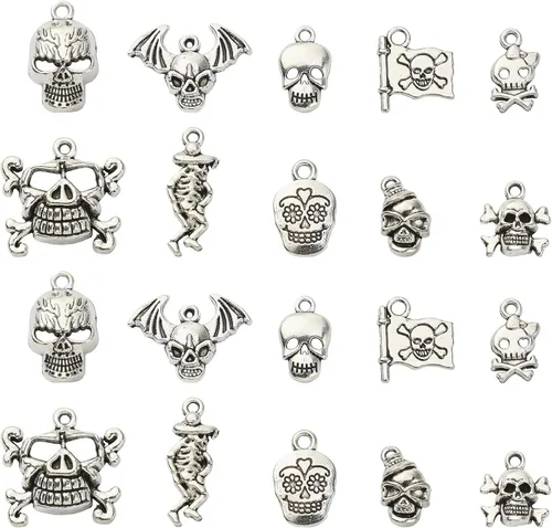 Miniatura 20 de LiQunSweet 100 dijes para viaje al extranjero, 10 unidades, para hacer joyas Abalorio de viaje_10 estilos