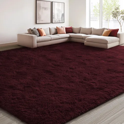 Miniatura 123 de EVOIONOS Alfombra Redonda Negra para Dormitorio, 4x4 Pies Alfombra de Área Circular Suave y Esponjosa para Sala de Estar, Alfombra Circular de Felpa