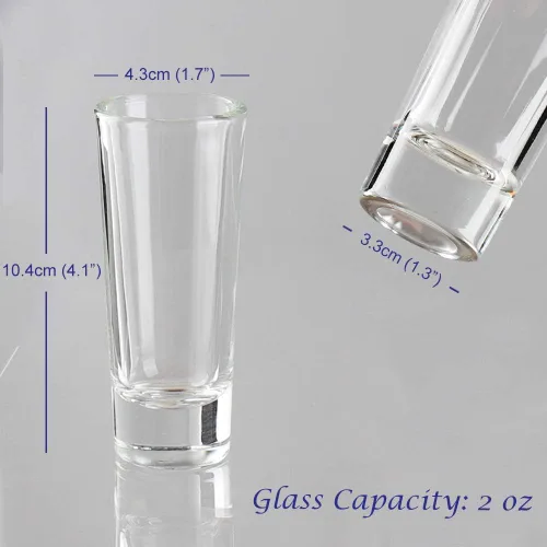 Miniatura 4 de JL01 - Juego de vasos de chupito con base pesada, 2 onzas (paquete de 12) vasos transparentes para whisky, licores y postres 2oz-12pack