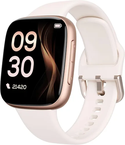 Reloj inteligente para mujeres Android y iPhone, pantalla AMOLED de 1.85", batería de 10 días, natación resistente al agua 30m, responder/hacer
