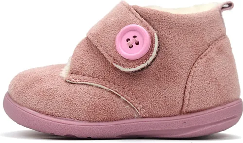 Miniatura 5 de OAISNIT Botas de nieve para bebé y niña, botines de invierno cálidos, antideslizantes, ligeros, de felpa para exteriores, para primeros caminantes
