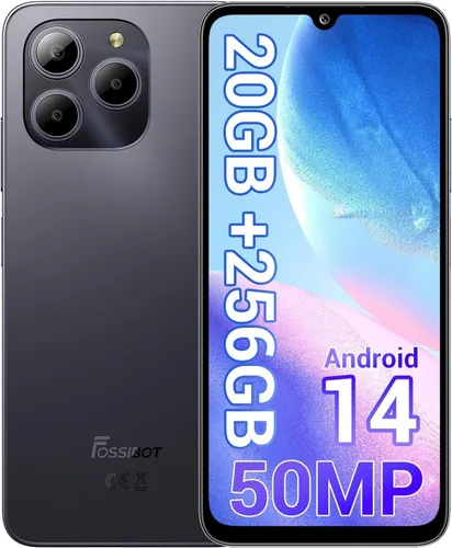 FOSSIBOT Teléfono celular S2 desbloqueado, pantalla FHD+ de 6.72 pulgadas, 20 (8+12 GB)+256 GB /1 TB TF, batería de 5000 mAh, cámara de 50 MP+16 MP,