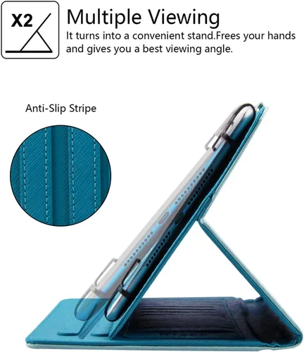 Miniatura 6 de Dteck Funda universal para tablet de 7.9 a 8.4 pulgadas, funda plegable de piel con tapa para Onn de 8 pulgadas, Samsung Galaxy Tab 8.0 pulgadas 8.4
