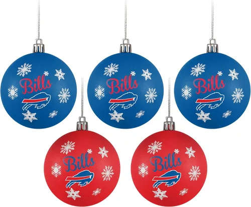 Miniatura 10 de FOCO Dallas Cowboys NFL 5 Pack Shatterproof Ball Ornament Set