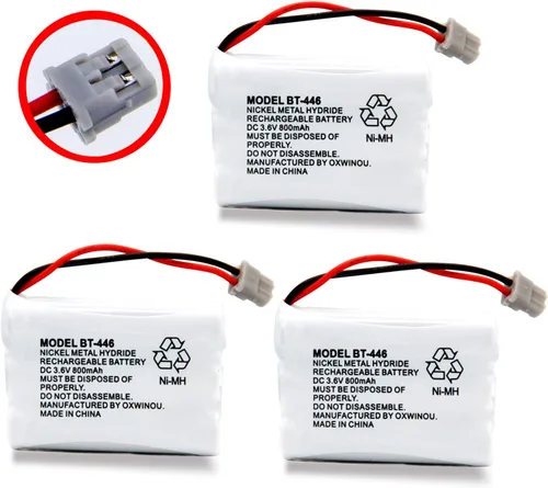 Miniatura 7 de BT446 BT-446 Batería de teléfono compatible con Uniden BBTY0503001 BT-1004 BT-1005 GE-TL26402 BT-504 CPH-488B teléfono de teléfono 3.6V 800mAh