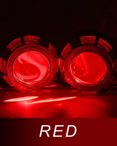 Miniatura 6 de Qasim módulo LED ojo de demonio DRL para lente de proyector, conversión DIY, ojo rojo demoníaco malvado - 2 paquete