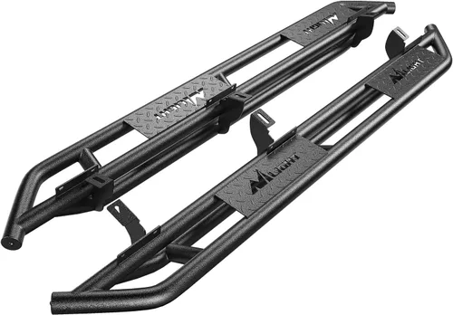 Miniatura 18 de Nilight Estribos para Wrangler JK 2007-2018 y Unlimited de 2 puertas, sistema de doble viga mejorado, escalón lateral, antideslizante, texturizado
