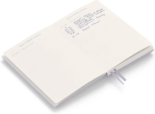 Miniatura 6 de LEUCHTTURM1917 - Cuaderno de tapa dura mediano A5 con 251 páginas numeradas para escritura y diario (lila, con puntos)