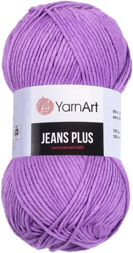 Miniatura 13 de YarnArt Jeans Plus - Hilo de mezcla de algodón suave, 100g (3.5 onzas), 160m (174 yardas), 55% algodón, 45% acrílico, grosor medio #4, ideal