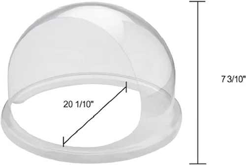 Miniatura 5 de Great Northern Popcorn - Cubierta de cúpula de burbujas de plástico transparente de 21 pulgadas con apertura para girar hilo dental, piezas