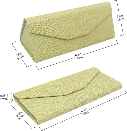 Miniatura 74 de Real Sic Funda para lentes de sol para hombres y mujeres, soporte magnético plegable para lentes de sol, inspirado en el color sólido