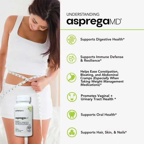Miniatura 3 de Asprega 30CT - Suplemento probiótico + prebiótico 17 cepas, 35 mil millones de UFC liberación retardada Saccharomyces Boulardii para hombres