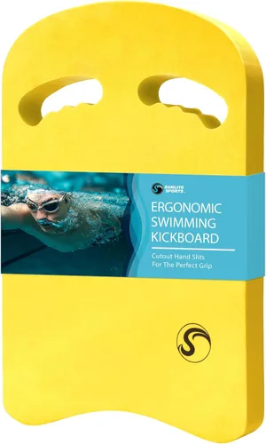 Miniatura 9 de Sunlite Sports Swimming Kickboard - One Size Fits All - A Great Training Aid for Children and Adults 5) Estándar Ergo Rojo