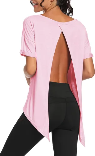 Miniatura 3 de Bestisun - Camiseta de tirantes para mujer con espalda abierta, para entrenar.