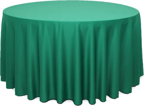 Miniatura 11 de YOUR CHAIR COVERS - Mantel rectangular L'Amour de 90 x 132 pulgadas - Mantel de boda prémium para mesas rectangulares de banquete de 6 pies - Verde