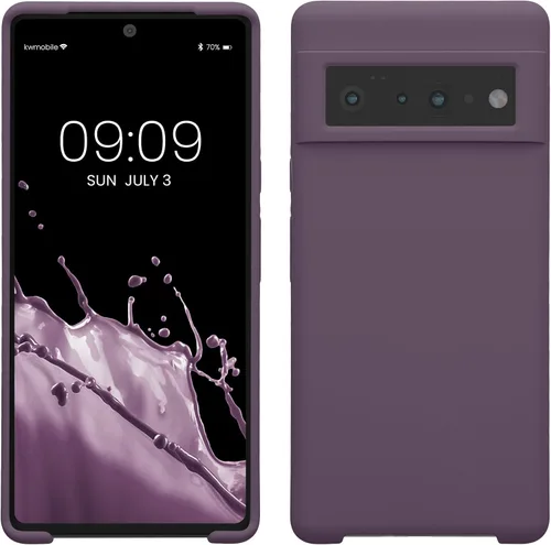 Miniatura 550 de kwmobile Funda Compatible con Google Pixel 6 Pro - Funda de teléfono de silicona TPU con acabado suave - Azul Arrecife