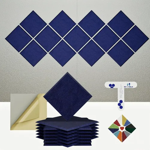 Miniatura 22 de Paneles acústicos autoadhesivos [390 lbs/yd³ de densidad ultra alta], panel de absorción de sonido de segunda generación, panel de sonido de nivel