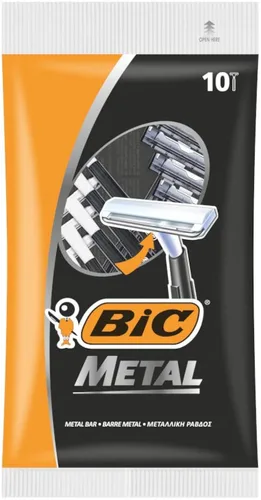 Miniatura 2 de Bic Maquinillas de afeitar desechables de metal para hombre, 5 unidades x 1 paquete Negro