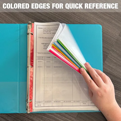 Miniatura 3 de SAMSILL Colored-Edge Sheet Protector Family