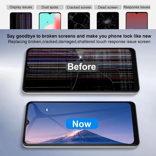 Miniatura 6 de para Samsung Galaxy A12 Reemplazo de pantalla, con marco, pantalla LCD de 6.6 pulgadas digitalizador para Samsung A125U, S127DL, A125A, A125W