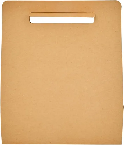 Miniatura 21 de Restaurantware Bio Tek - Loncheras de papel de 8.75 x 4.25 x 8 pulgadas con asas, 100 recipientes desechables de papel kraft para alimentos