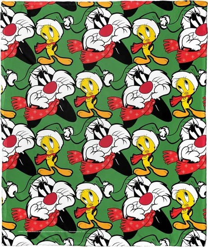 Miniatura 24 de Northwest Looney Tunes - Manta de seda táctil, 50 x 60 pulgadas, cuenco de cereales