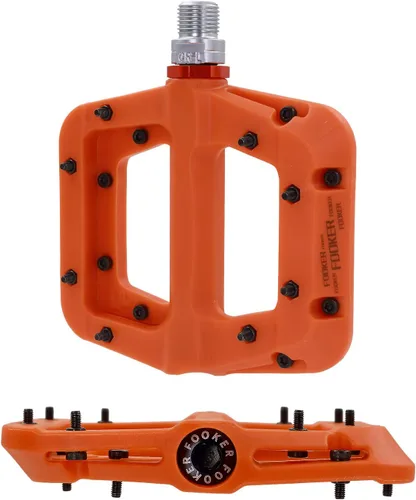 Miniatura 3 de FOOKER Pedales MTB para bicicleta de montaña, 3 rodamientos, antideslizantes, ligeros, de fibra de nailon, pedales de plataforma de bicicleta