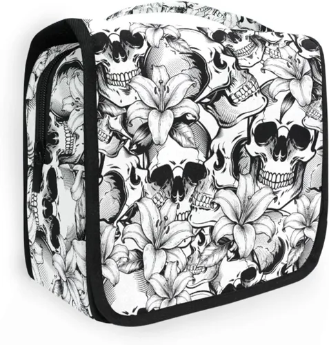 Miniatura 30 de MNSRUU Hanging Toiletry Bag Goth Bats Moons and Stars Travel Makeup bag for Toiletries Portable Travel Toiletry Organizer Cosmetic Bags with Hanging