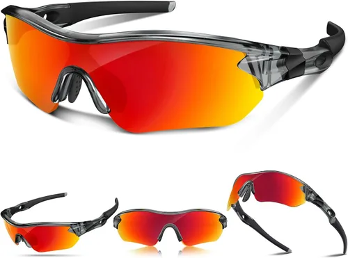 Miniatura 27 de Gafas de sol deportivas polarizadas para hombres y mujeres, jóvenes, béisbol, correr, pesca, tenis, golf, ciclismo, conducción, motor TAC UV400 TR90