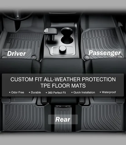 Miniatura 6 de Alfombrillas para el Suelo del Automóvil de Repuesto para Dodge Charger RWD/Chrysler 300 RWD 2011-2023 (NO para AWD) Revestimientos de Protección