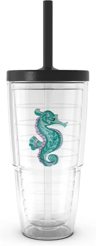 Miniatura 21 de Vaso surtido de animales tropicales de 16 onzas con tapa, paquete de 4