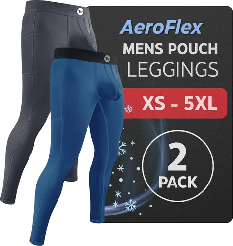 Miniatura 46 de Real Men ABCD Pouch - Pantalones de compresión para hombre, paquete de 1, 2 y 3, leggings para hombre, pantalones de yoga, medias, capa base