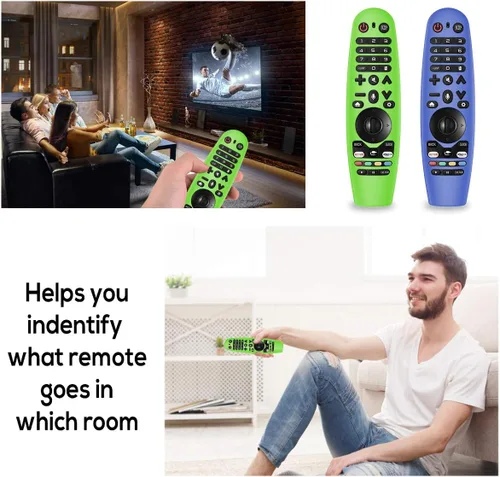 Miniatura 6 de Funda de silicona para control remoto LG Magic Remote, 2 paquetes con cordón
