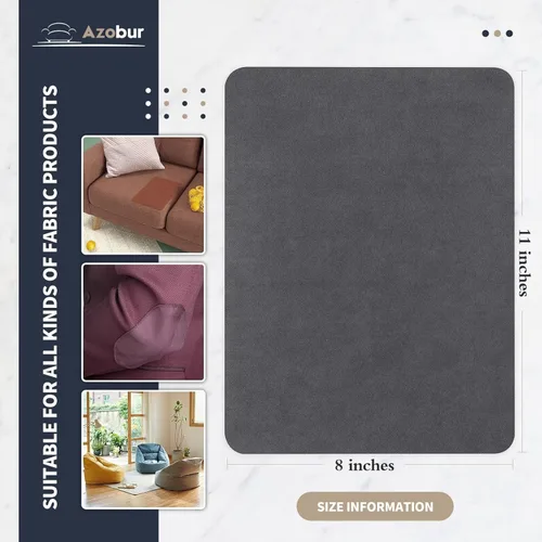 Miniatura 2 de Azobur Parche de reparación de terciopelo, parche rectangular autoadhesivo de tela de franela, terciopelo anti arañazos, disponible en diferentes