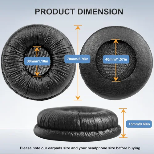 Miniatura 3 de Almohadillas de repuesto para auriculares Sony, almohadillas compatibles con Sony MDR- ZX100 ZX110 ZX110NC WH-CH500 CH520 CH510 V150 V250 V200 JBL