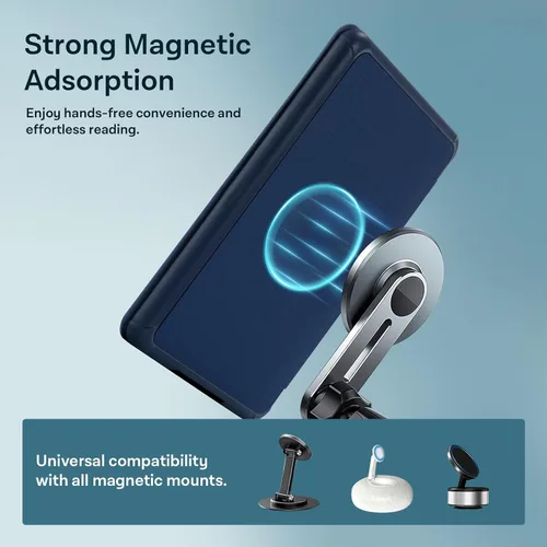 Miniatura 4 de CoBak Lightweight Stand Case for TCL 7" 12th Gen 2024 and Colorsoft with Right Hand Strap - Compatible with iPhone MagSafe, for Samsung/Belkin/Anker