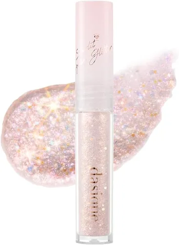 Miniatura 2 de dasique Starlit Jewel - Brillo Líquido con Purpurina (04 Cuarzo Rosa) Sombra de purpurina brillante Maquillaje coreano Maquillaje de ojos
