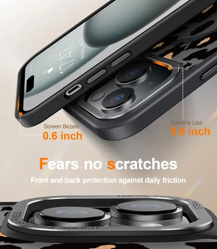 Miniatura 153 de Goodon para iPhone 15 Pro Max con protector de pantalla de privacidad, compatible con Magsafe, funda translúcida mate a prueba de golpes - Linda