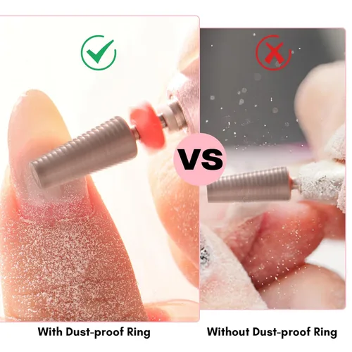 Miniatura 4 de Makartt Brocas para Uñas 5 en 1, Vástago de 3/32", Brocas Cónicas de Carburo de Tungsteno para Uñas para Eliminación Rápida de Uñas Acrílicas, Geles