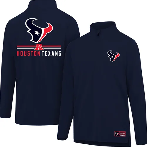 Miniatura 54 de Ultra Game Men's NFL Official Super Soft Quarter Zip Long Sleeve T-Shirt
