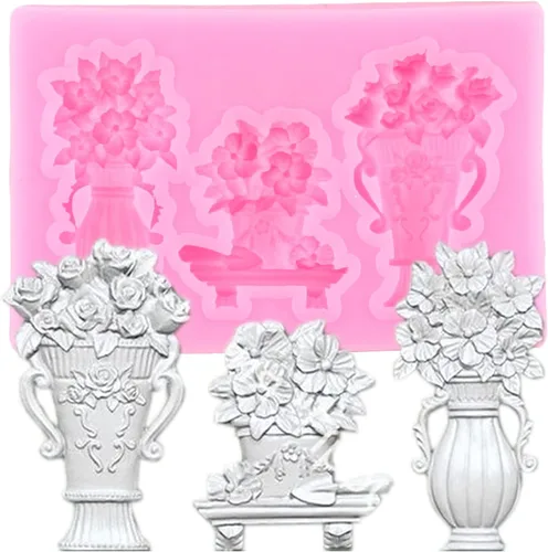Miniatura 5 de ZiXiang Molde de silicona para puerta y ventana, moldes de fondant, molde de flores, marco de pastel, moldes de silicona para decoración de pasteles