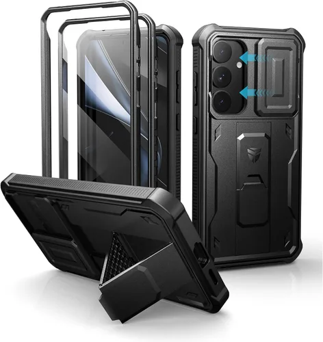 Miniatura 55 de Dexnor Funda para Samsung Galaxy S24 con Cubierta Deslizante Integrada para Cámara y Protector de Pantalla y Soporte, Funda Resistente a los Golpes