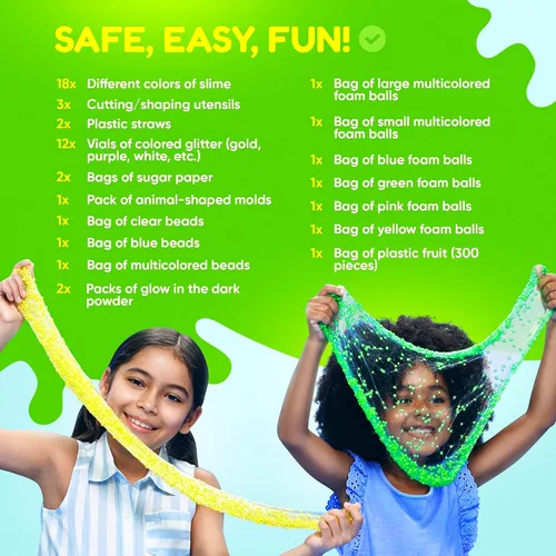 Miniatura 4 de Kit de Slime Definitivo para Niñas de 10-12 Juguetes Perfectos para Niñas de 7-12 Años Kit Completo de Fabricación de Slime DIY para Niños
