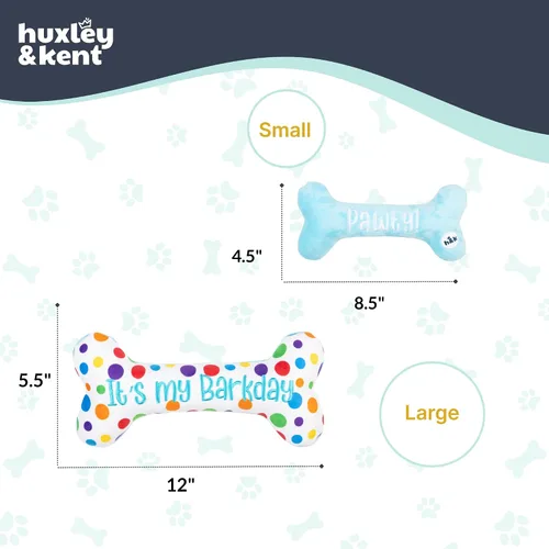 Miniatura 5 de Huxley & Kent Divertido juguete para perros con chirriante – Juguetes chirriantes de felpa para perros pequeños, medianos y grandes – Animal
