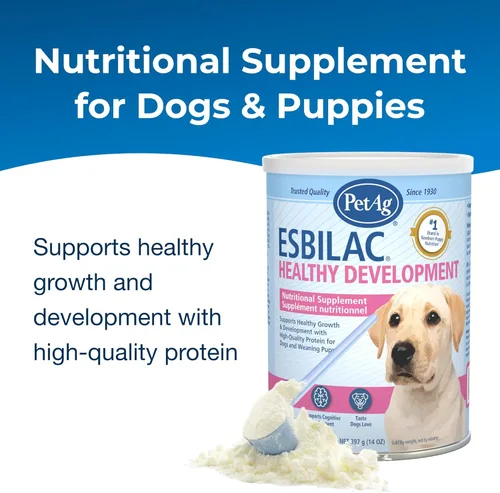 Miniatura 3 de Pet-Ag Esbilac segundo paso para destete de cachorros - 14 oz - Fórmula en polvo para destete de cachorros con DHA, proteína natural de leche