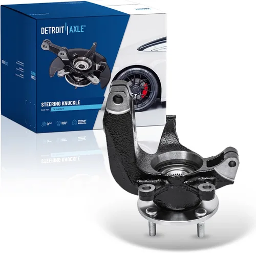 Miniatura 15 de Detroit Axle - Conjunto de manguetas de dirección delanteras de 2 piezas para Hyundai Accent 06-11, 2 manguetas de dirección y conjunto de buje