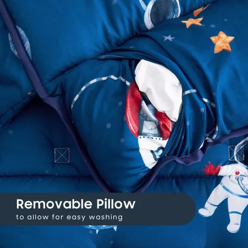 Miniatura 4 de Wake In Cloud - Tapete para siesta para niños pequeños con almohada y manta, para niños en jardín de infantes, guardería, preescolar, preescolar