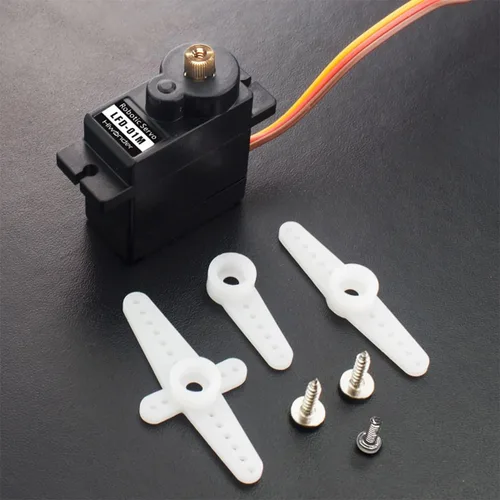Miniatura 4 de 9G servo micro servo metal motor de engranaje anti bloqueo servo para robots DIY, LFD-01M, 1PCS