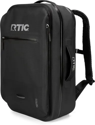 Mochila ultra seca RTIC, bolsas impermeables para exteriores para senderismo, viajes, camping, paseos en barco, mochileros, 26L Negro y grafito