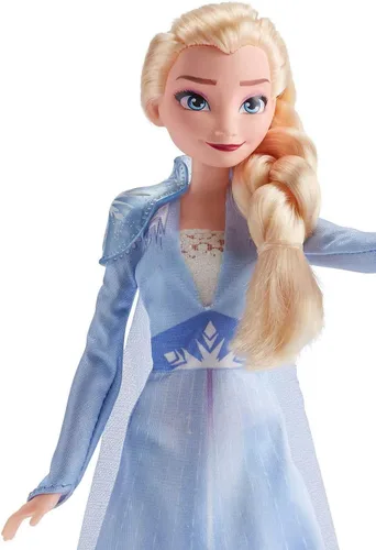 Miniatura 4 de Disney Frozen - Muñeca de Elsa con cabello largo rubio y atuendo azul inspirada en Frozen 2 - Juguete para niños a partir de 3 años